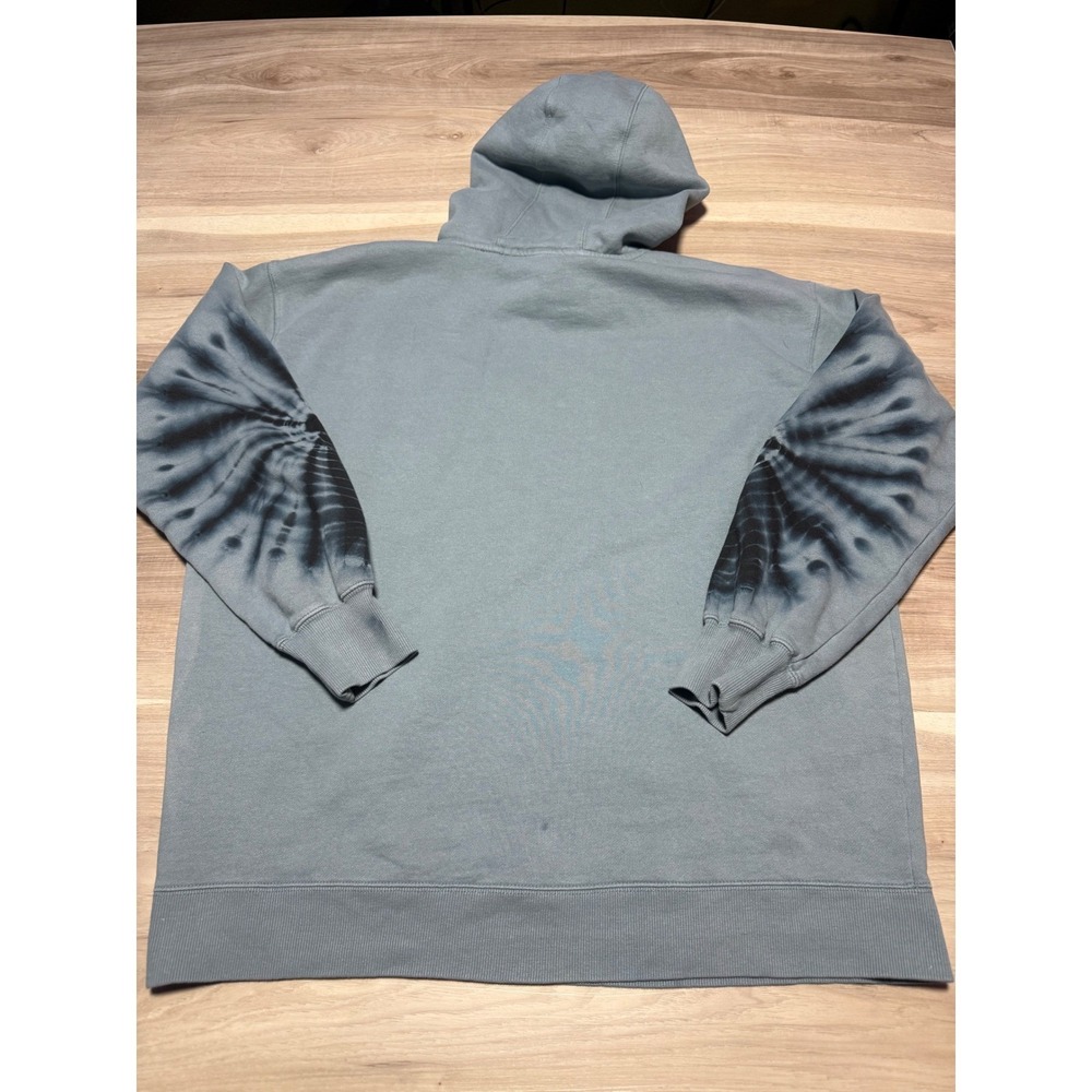 Volcom Hoodie Mens Large Blue Goggle Graphic Tie Dye Sleeve Skate Snow H4152305 - Picture 2 of 9